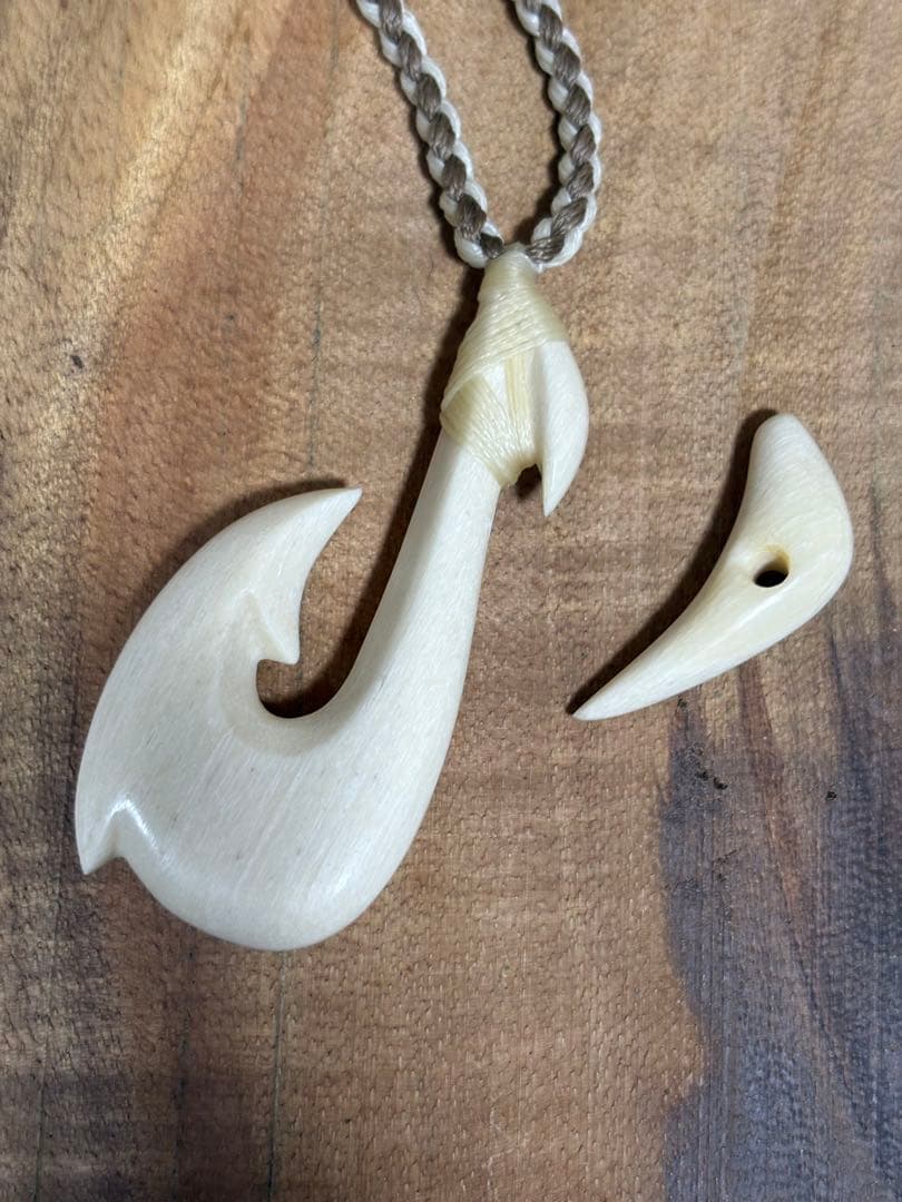 ボーンカービングネックレス(sw55)マッコウ×アバロンシェル7/30限定値下