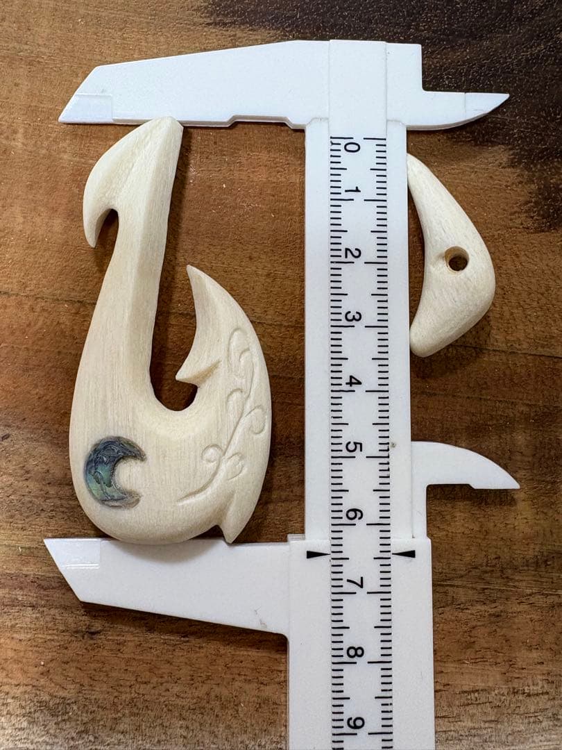 ボーンカービングネックレス(sw55)マッコウ×アバロンシェル7/30限定値下