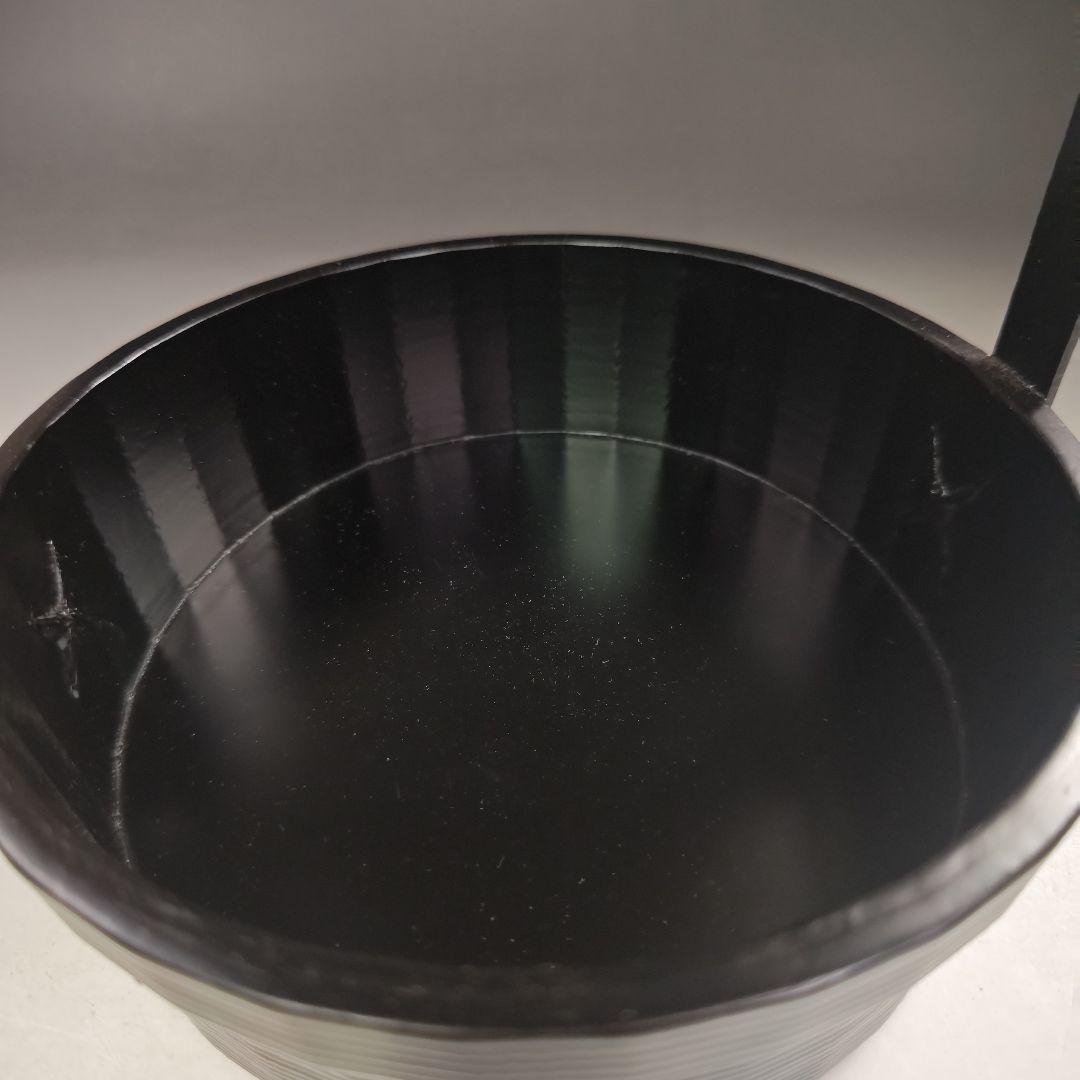 ウ257 莨盆『梅田宗恵作』『宗旦好　一閑塗　手付　煙草盆　共箱』茶道具