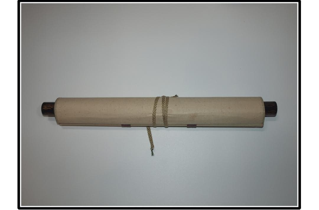 中国古美術 　時代の掛軸　書道筆保証　　日本　 X1166C16-4