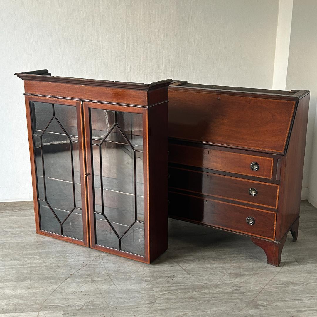 イギリス アンティーク家具 ビューローブックケース 1930年頃 881A