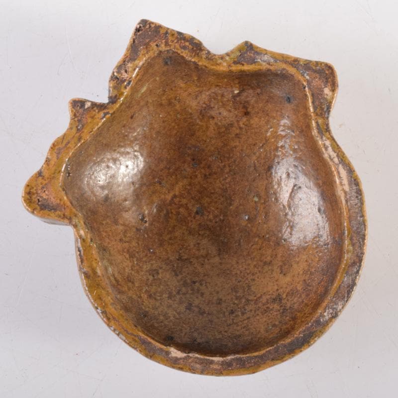 おーたぬフェスタ　茶道具　黄瀬戸　宝珠香合　時代箱　V　7206