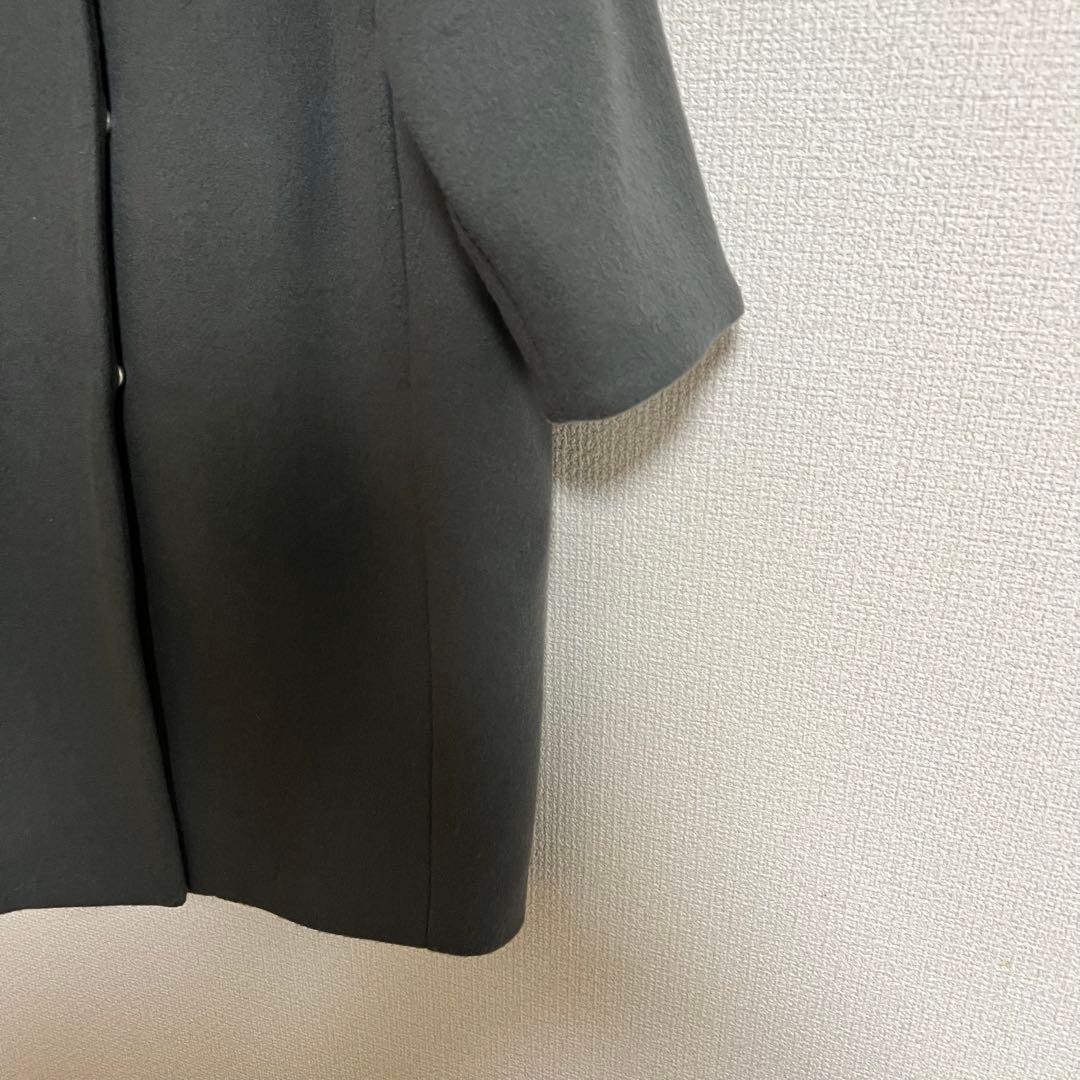 極美品✨SHIPS シップス グレー SUPER140 サイズ36 コート M