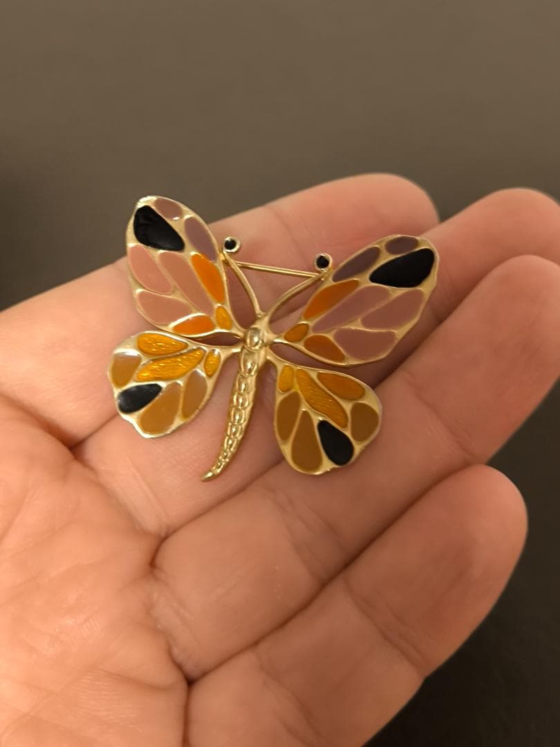 ヴィンテージ ディオール Dior バタフライモチーフ ブローチ