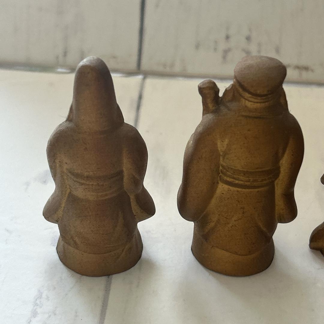 七福神　真鍮　7体セット！あわせて1127グラム！かなりずっしりとしています。