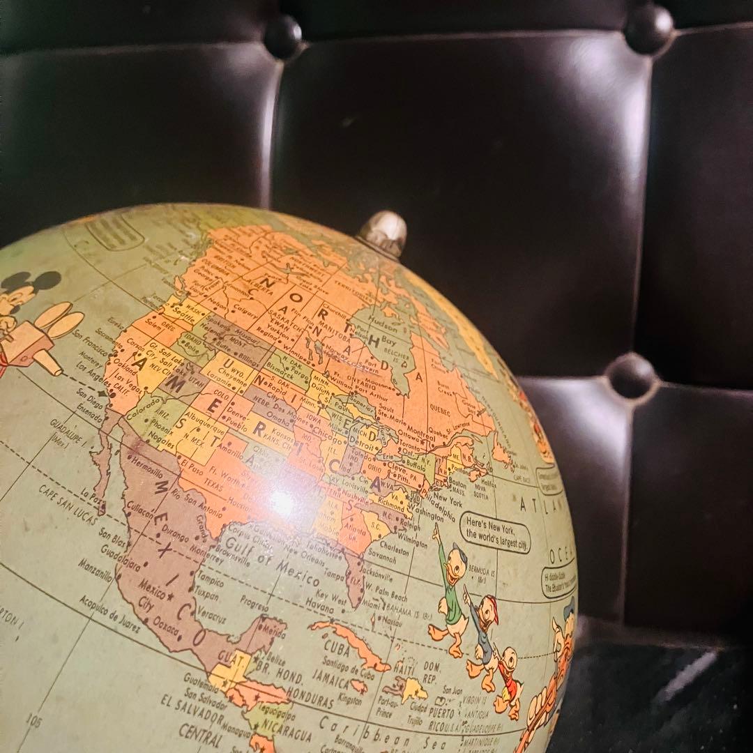 激レア 60's Rand McNally ディズニー 地球儀