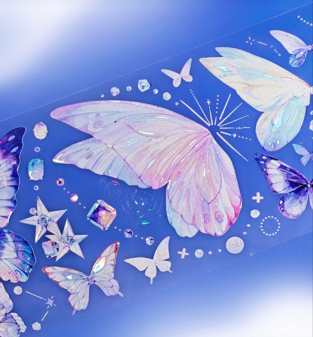 海外マスキングテープ巻売り 蝶衣 装飾マスキングテープ人物マステ