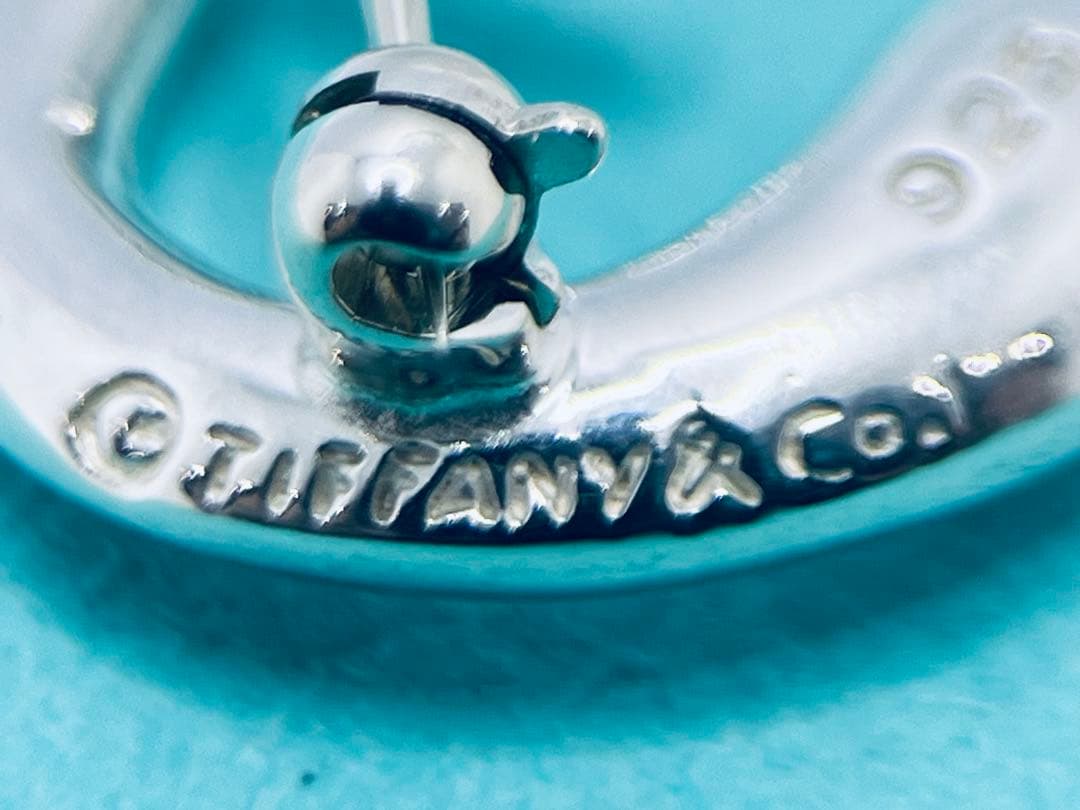 h634 希少　美品　ティファニー　アルファベット「S」イニシャル「s」ブローチ