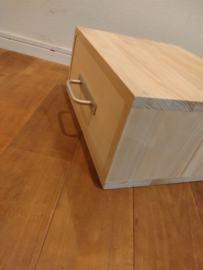 木製　ハンドメイド　オーダー　ロの字　引き出し　棚　シェルフ　ラック