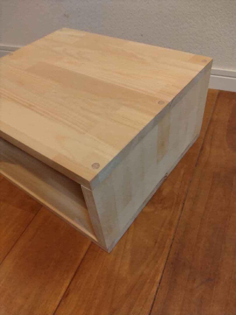 木製　ハンドメイド　オーダー　ロの字　引き出し　棚　シェルフ　ラック