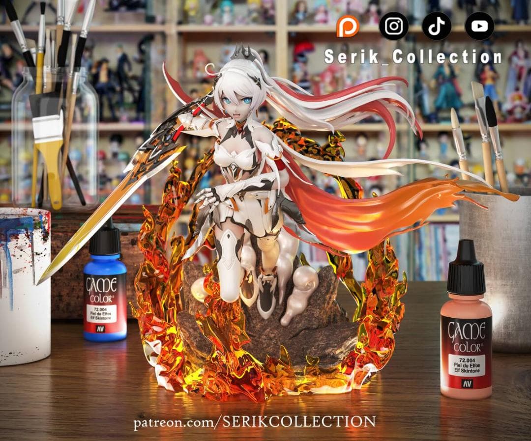 キアナ・カスラナ　薪炎の律者　崩壊3rd　25ｃｍ　未塗装未組立　ガレキ