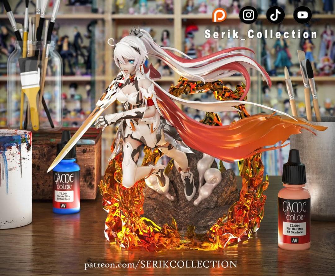 キアナ・カスラナ　薪炎の律者　崩壊3rd　25ｃｍ　未塗装未組立　ガレキ