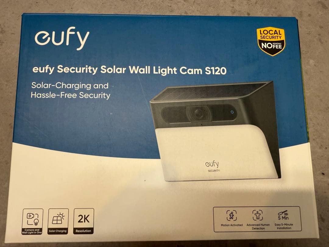 Anker Eufy ウォールライトカムS120屋外防犯カメラ）