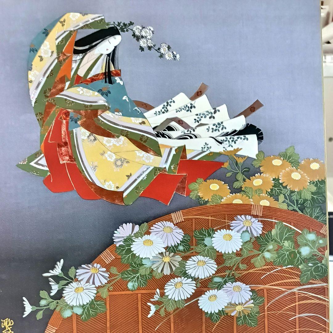 色紙(102)JARKET173735　東聖観による源氏物語の色紙★