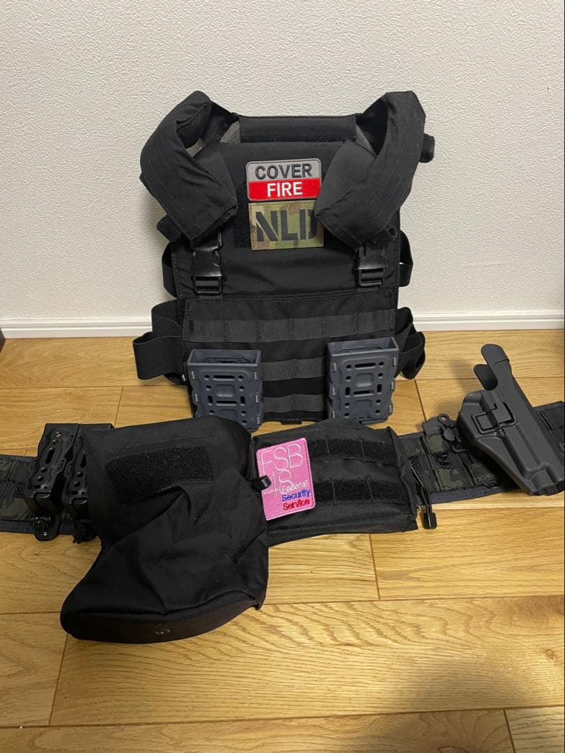 プレートキャリア セット ブラック