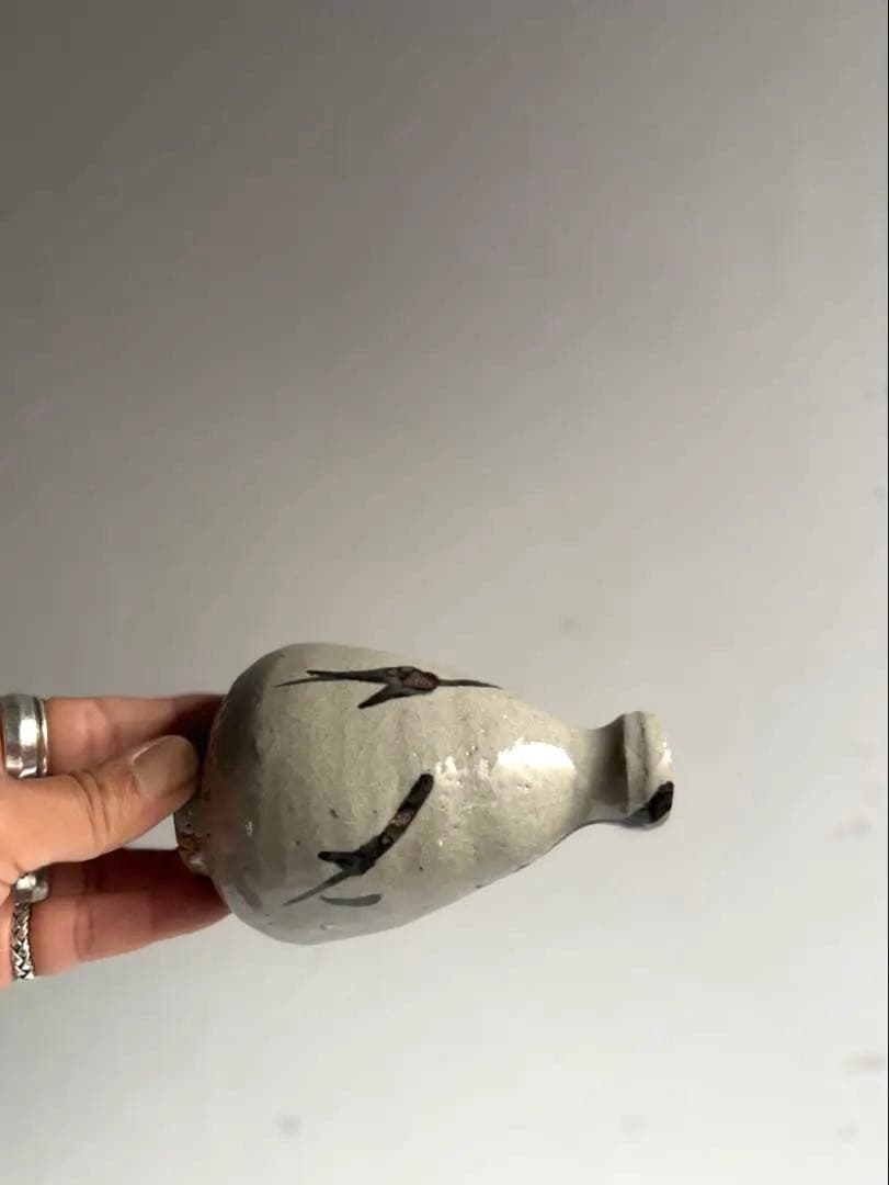 722 田中佐次郎 山瀬窯 絵唐津徳利 酒器 唐津焼 茶道 茶道具 民芸 未使用