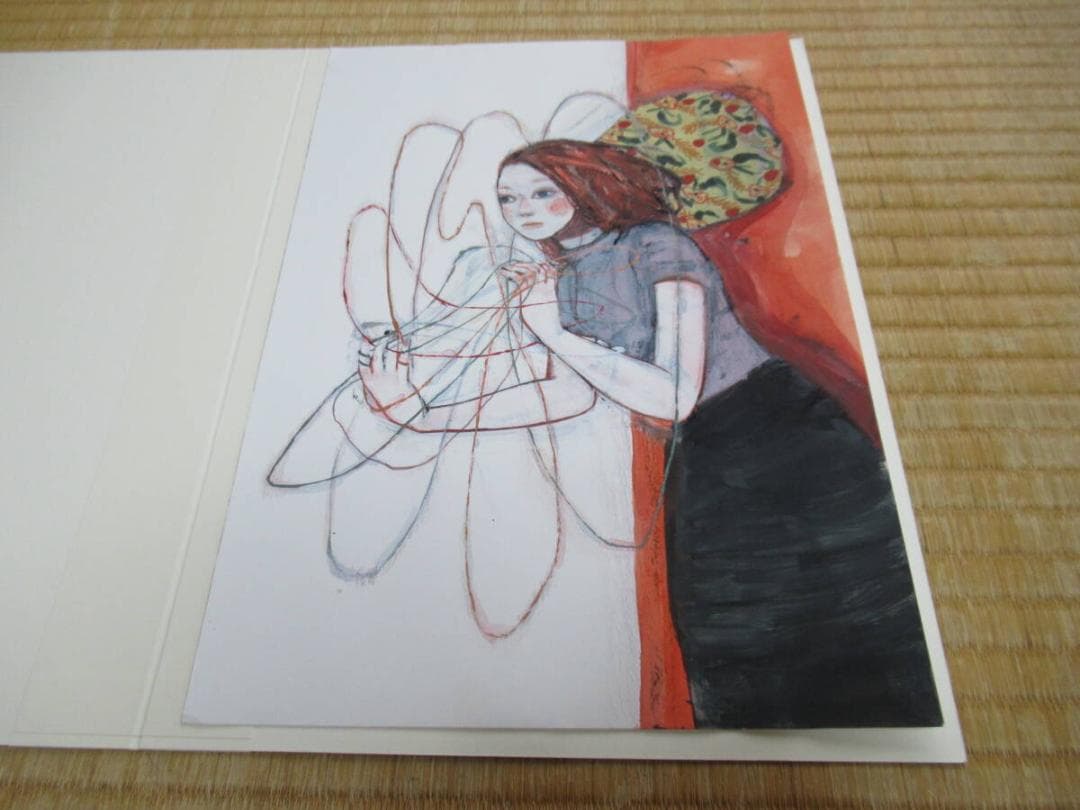 真作美品◆現代アート 藤川さき 水彩画5点 美術評論家 中野中 銀座ギャラリー暁