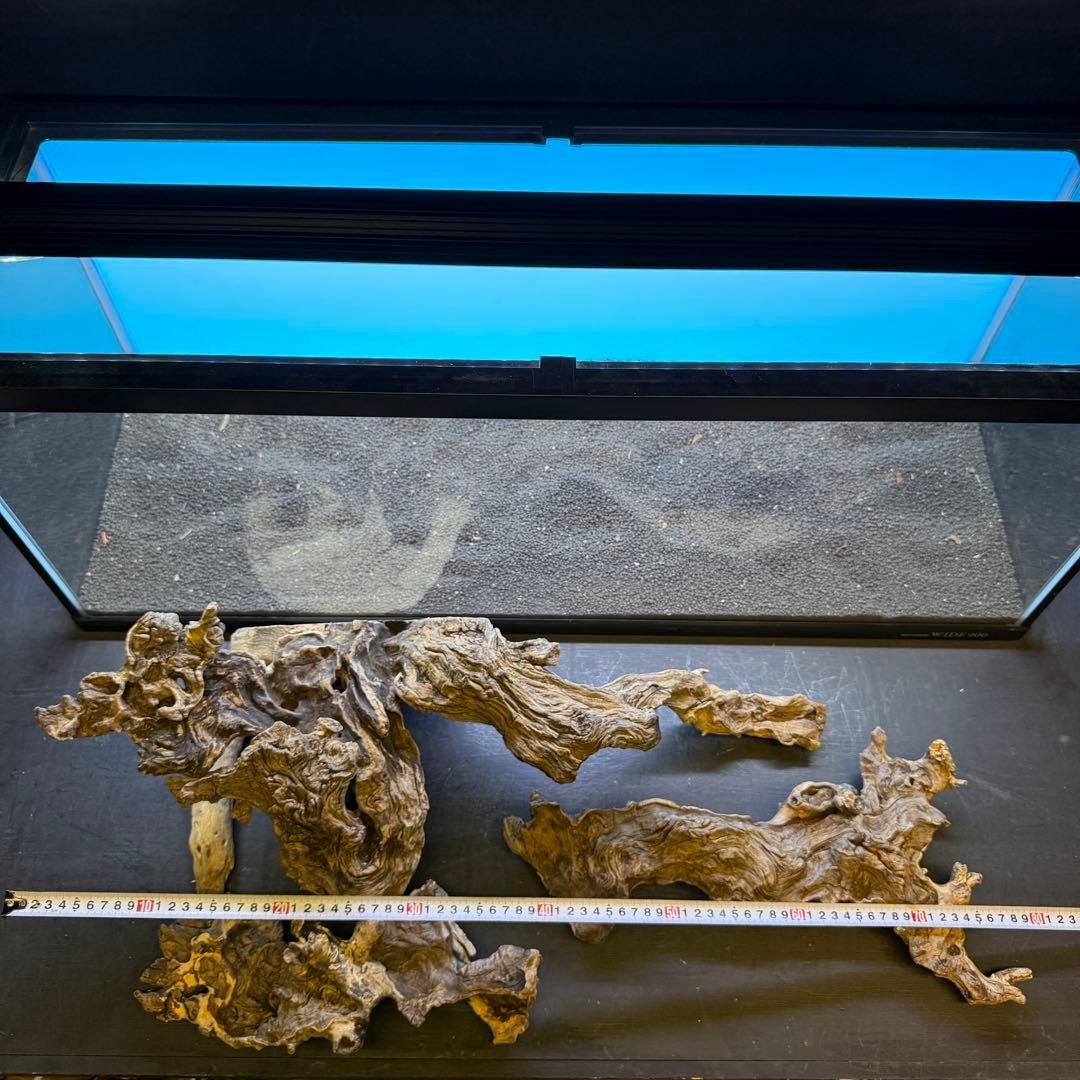 MJW-6812 「特大」ジンジャーウッド　90cm水槽用　天然流木3本セット