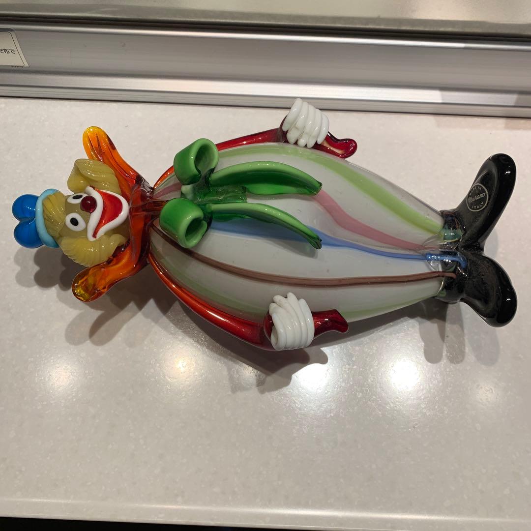 イタリアムラーノベネチア硝子ピエロ お値下げしました。