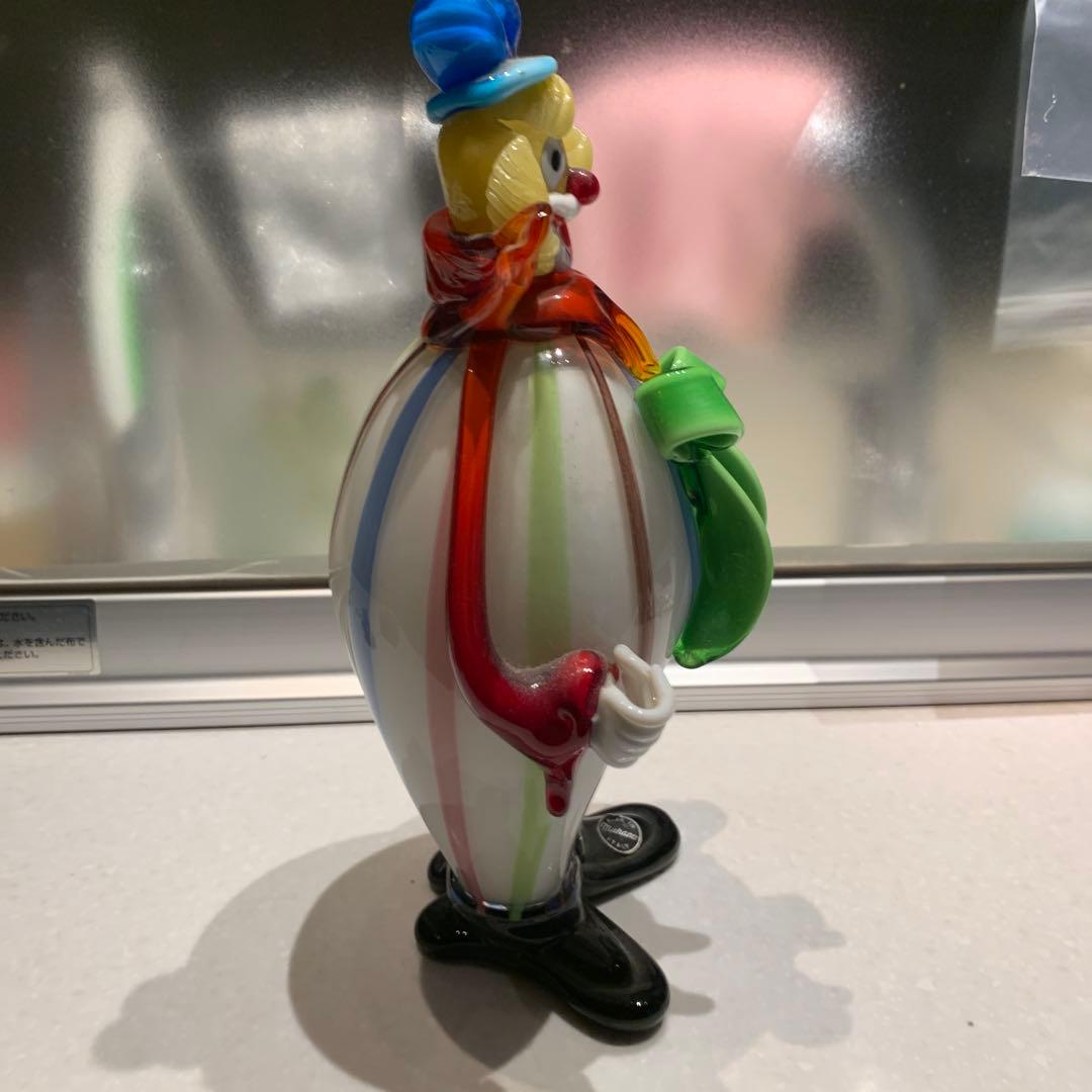 イタリアムラーノベネチア硝子ピエロ お値下げしました。
