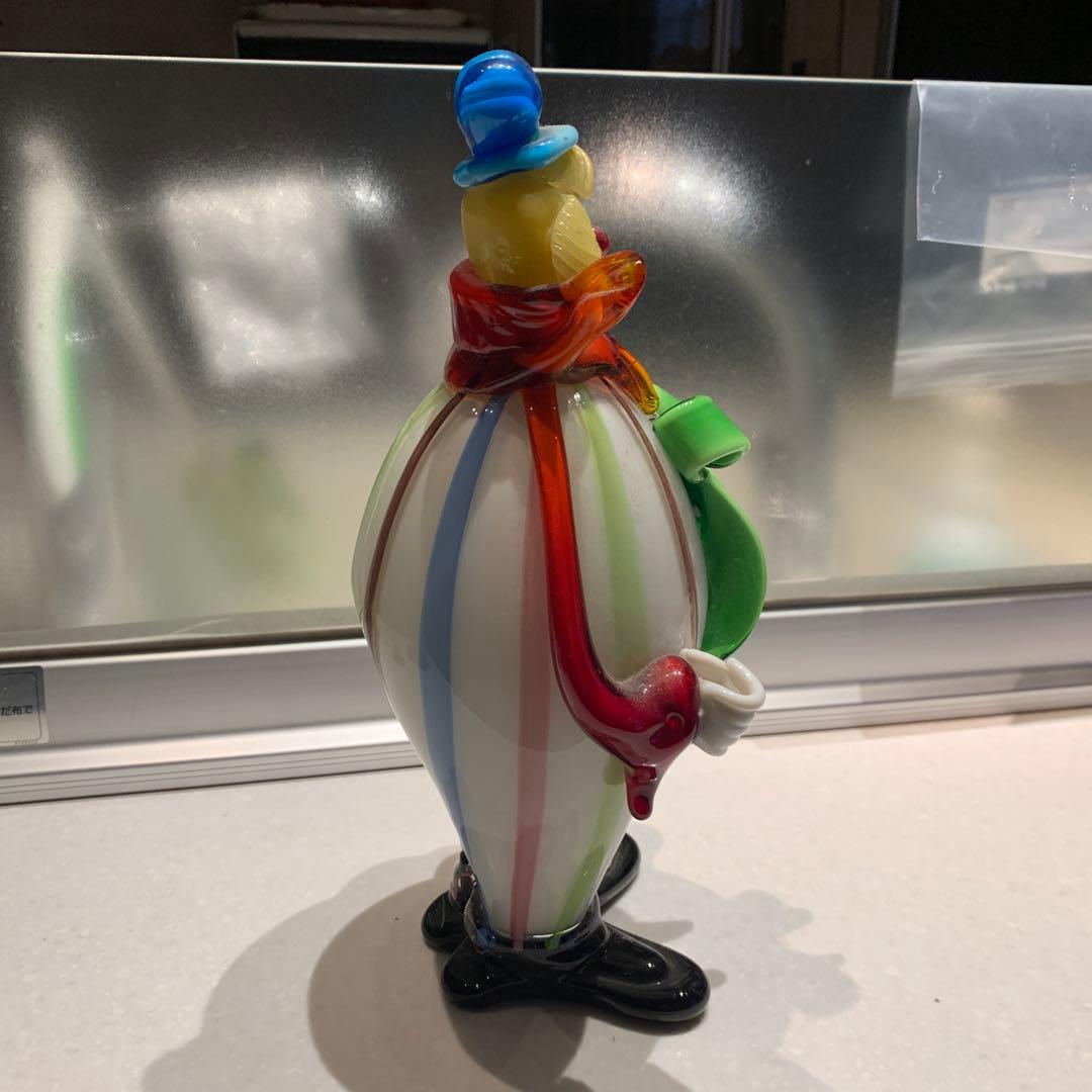 イタリアムラーノベネチア硝子ピエロ お値下げしました。