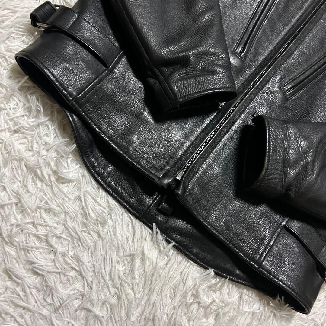 【美品・L】クシタニ 肩肘パット付 シングル レザージャケット ライナー