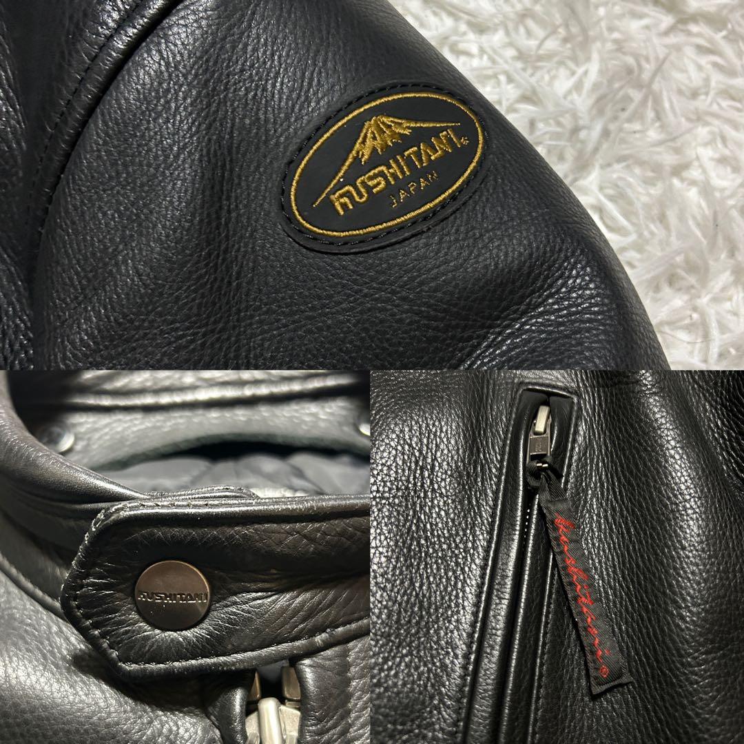 【美品・L】クシタニ 肩肘パット付 シングル レザージャケット ライナー