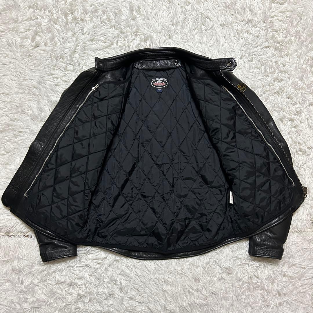 【美品・L】クシタニ 肩肘パット付 シングル レザージャケット ライナー