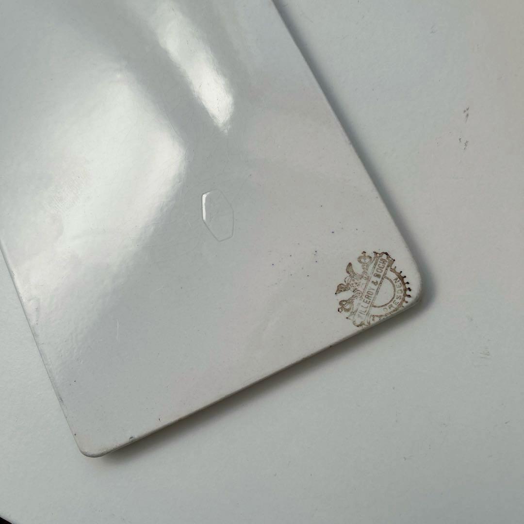 ビレロイボッホ　アンティーク　サキソニー柄　カッティングボード　ブロカント