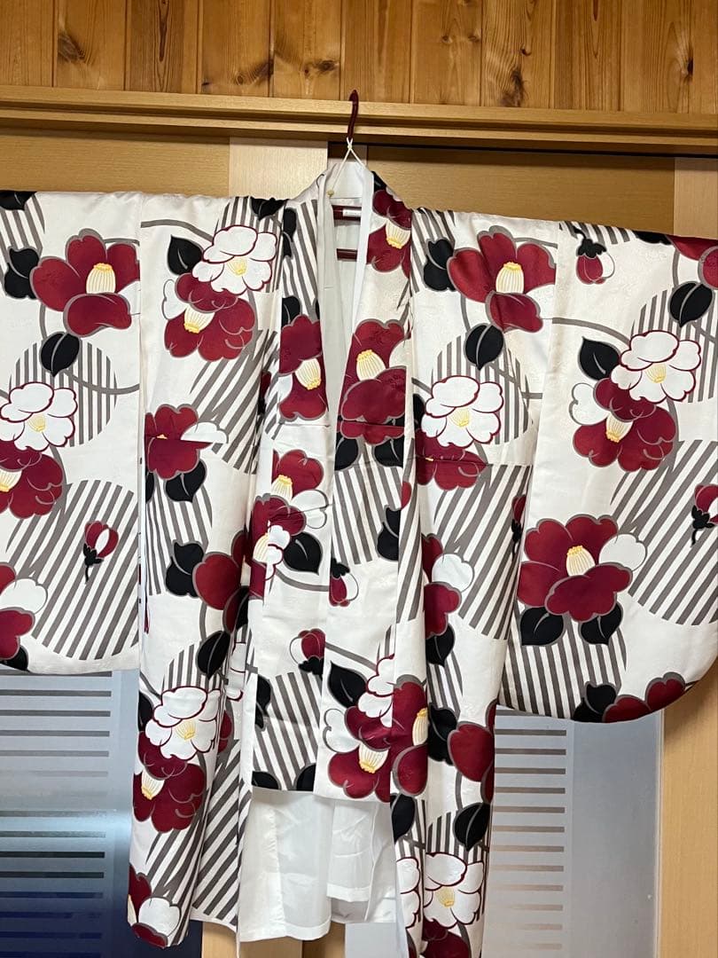 SOUBIEN袴4点（二尺袖着物/無地袴/襦袢/下帯） Ｌ　2尺5寸