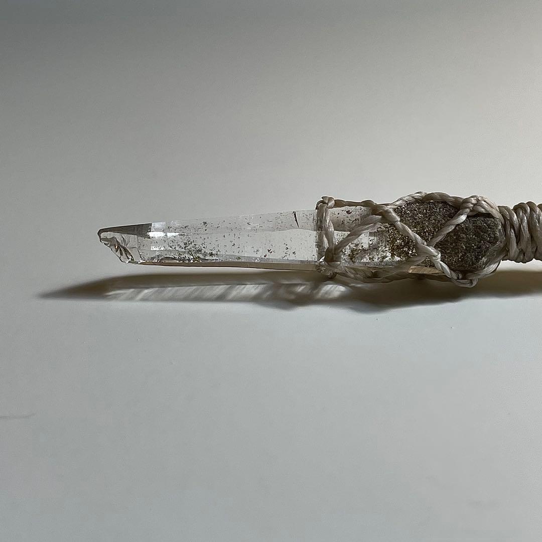 ヒマラヤ水晶 ガネッシュヒマール ＊ マクラメペンダント ネックレス 52