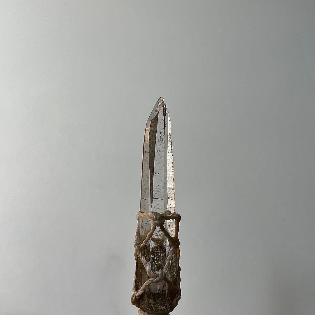 ヒマラヤ水晶 ガネッシュヒマール ＊ マクラメペンダント ネックレス 52