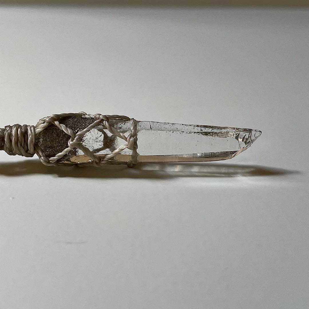 ヒマラヤ水晶 ガネッシュヒマール ＊ マクラメペンダント ネックレス 52