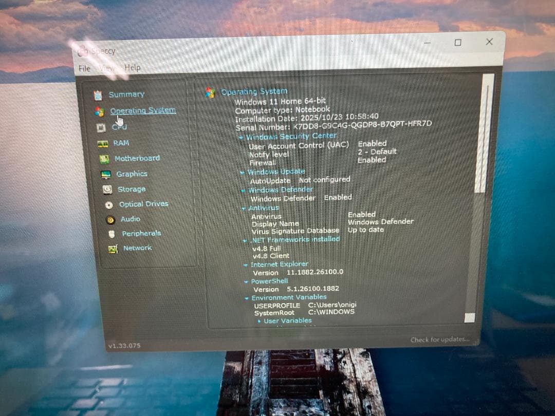 NEC LaVie Core i5　SSD