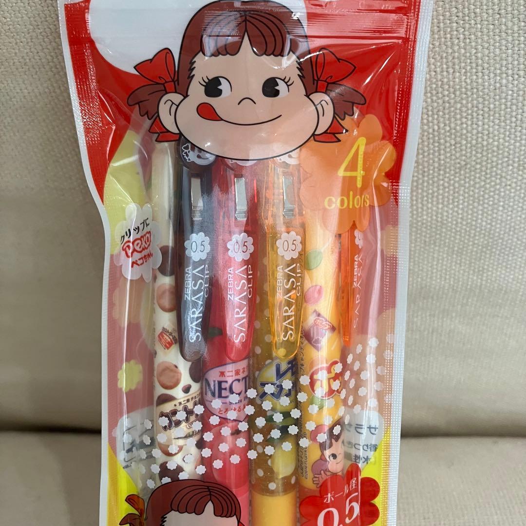 【激レア】ZEBRA SARASA×不二家 ミルキーボールペン ペコちゃん