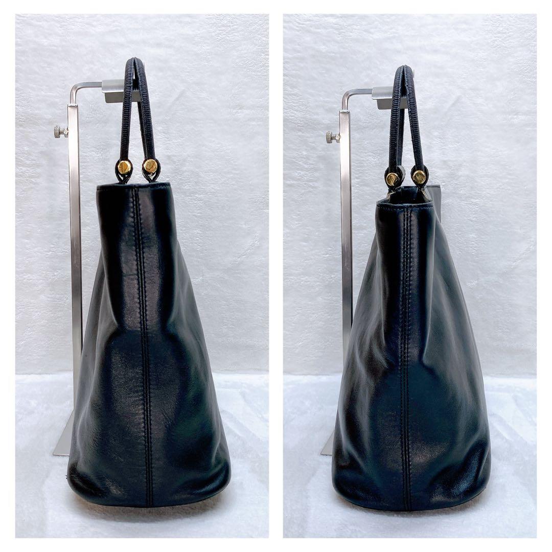 ✨綺麗✨CELINE セリーヌ サークルロゴ 2wayショルダーバッグ ブラック