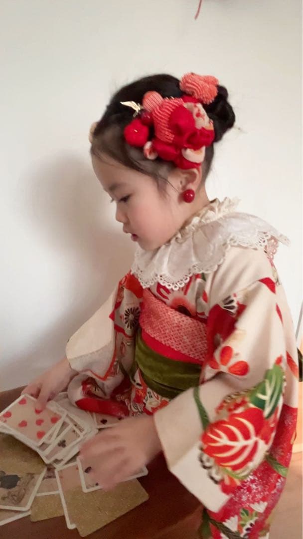 七五三　七五三髪飾り　ヘッドドレス　着物髪飾り　リメイク髪飾り　068