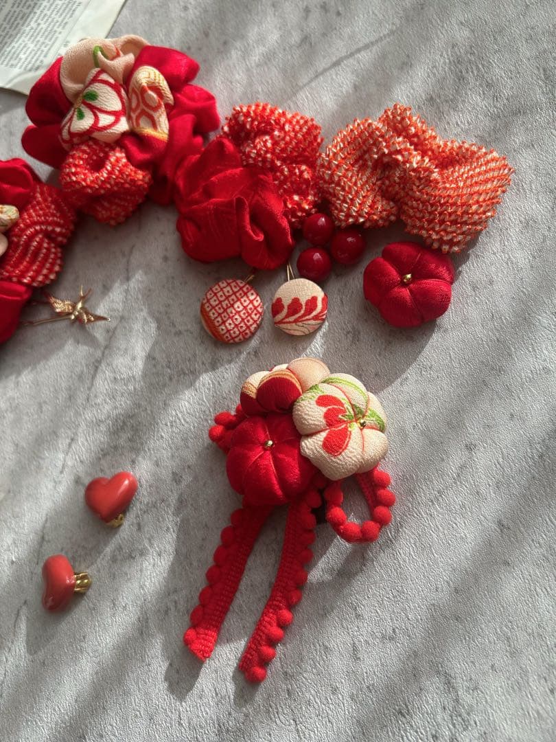 七五三　七五三髪飾り　ヘッドドレス　着物髪飾り　リメイク髪飾り　068