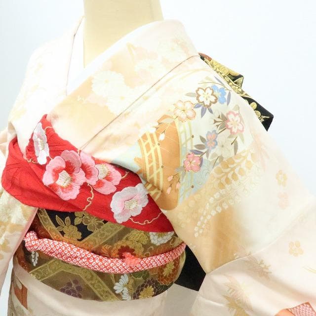 専用Y2566◇振袖 ３点セット 大丸お誂え 吾妻徳穂落款 金駒刺繡 トール