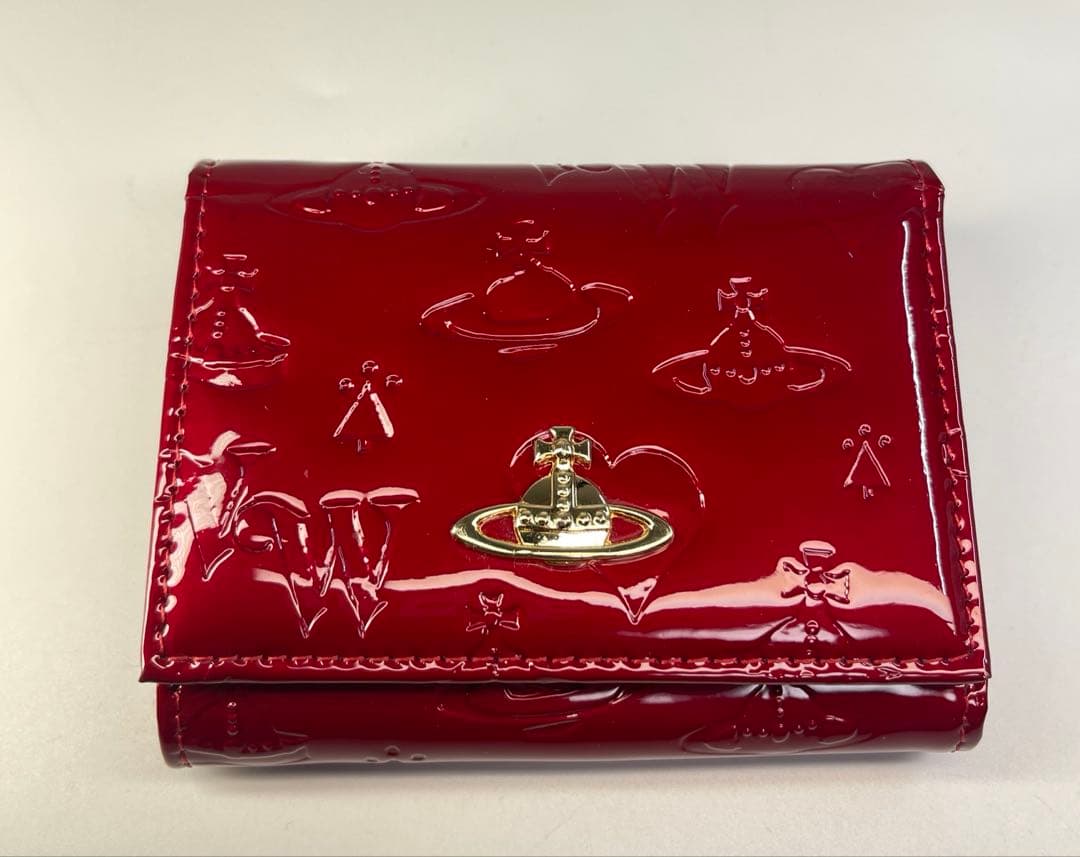 ヴィヴィアンウエストウッド エナメル 折り財布 がま口