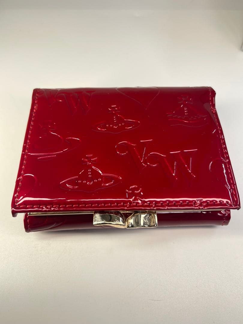 ヴィヴィアンウエストウッド エナメル 折り財布 がま口