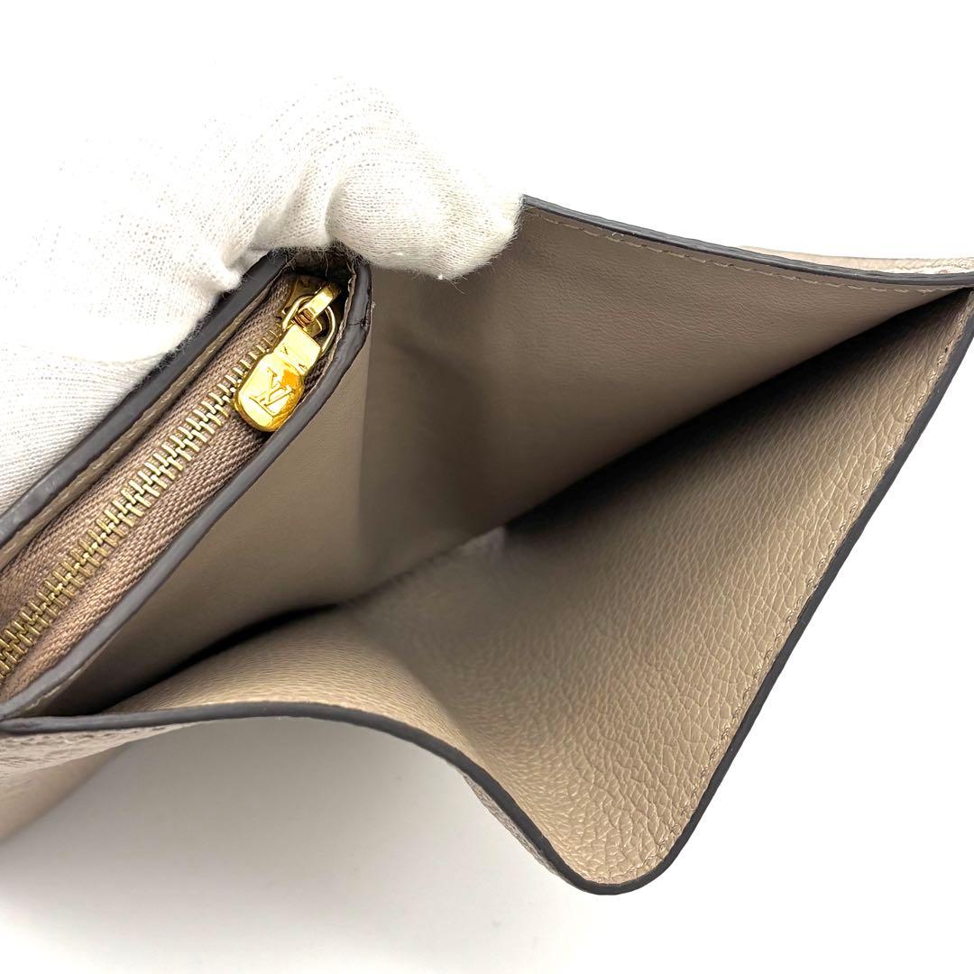 【未使用級】ルイヴィトン アンプラント ポルトフォイユ クレア 二つ折り財布