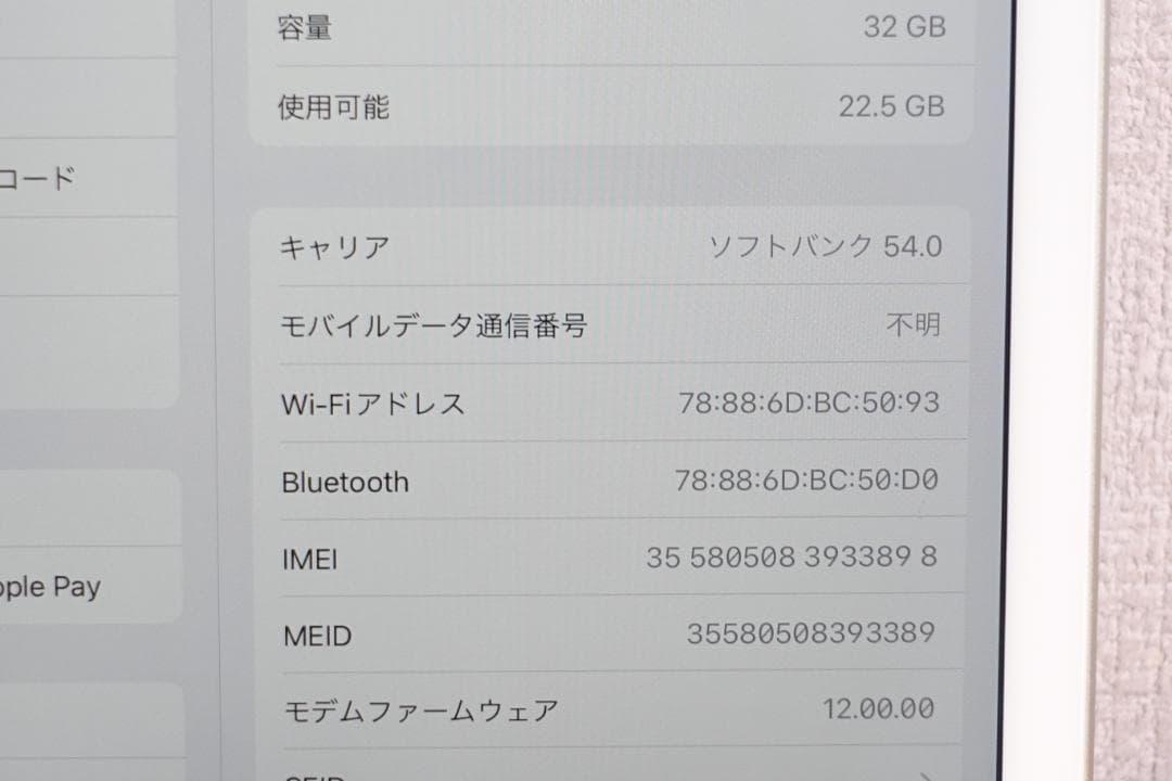 iPad 第5世代 Cellular シルバー 32GB A1823