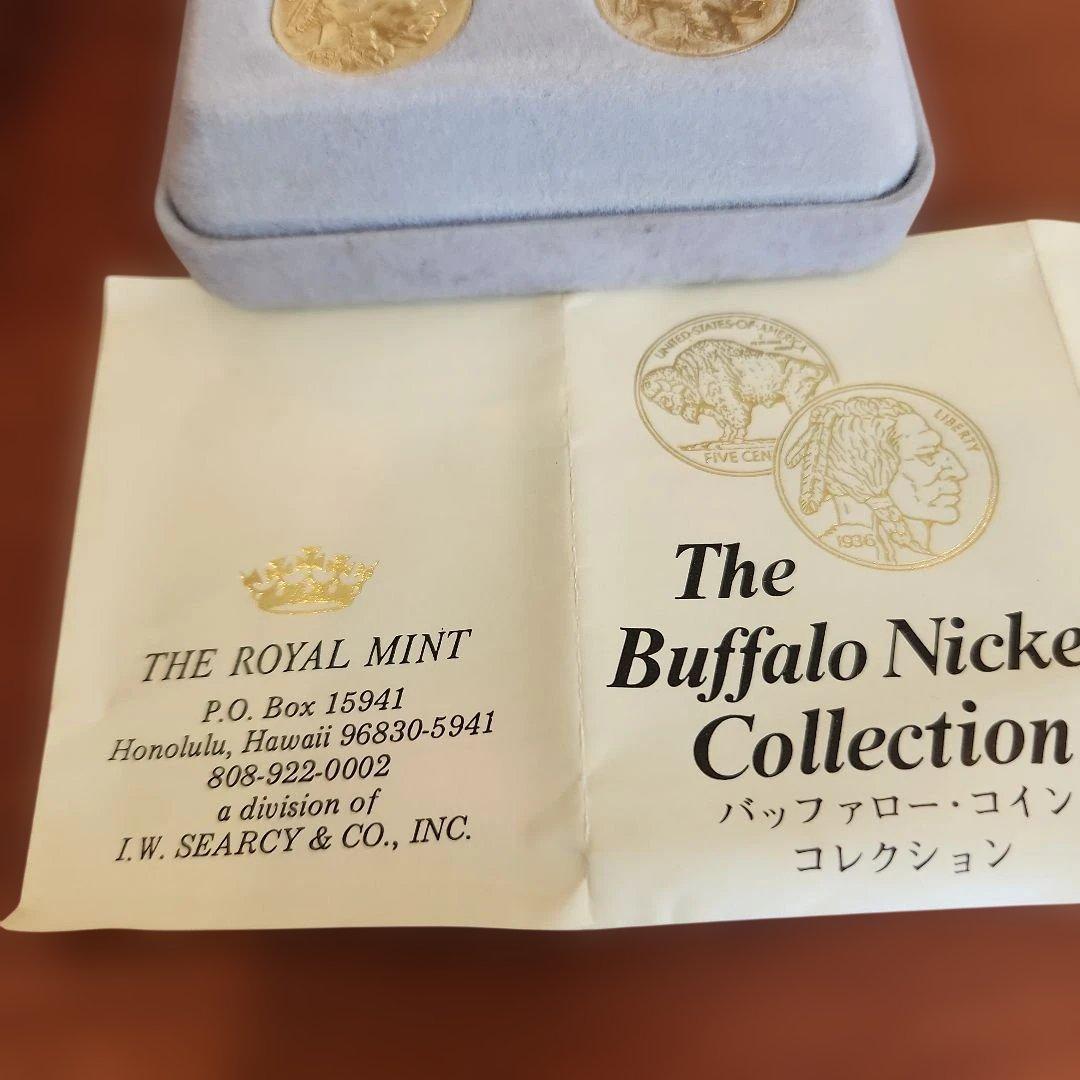 USA 24K金メッキ バッファロー 4枚セット