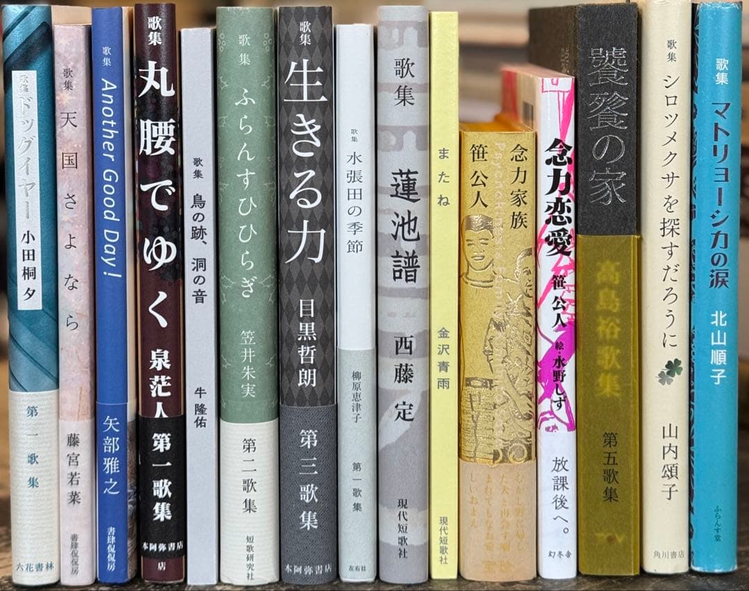 現代短歌　歌集15冊セット