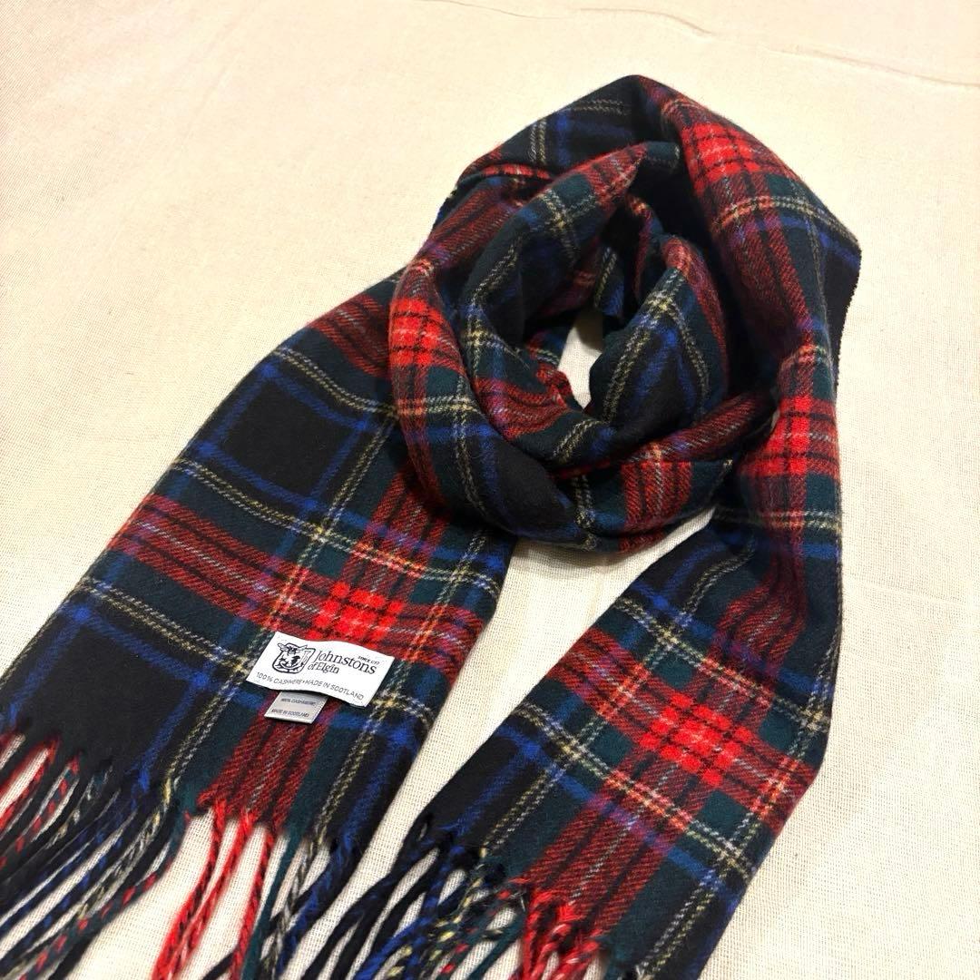 カシミヤ100％　ジョンストンズ　マフラー