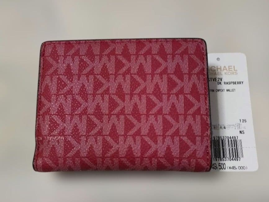 MICHAEL KORS ラズベリー 三つ折り財布