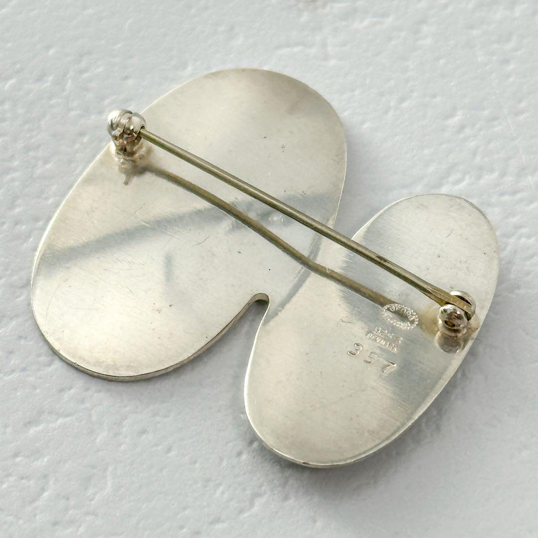  　357 シルバーブローチ　ツイスト　オーバル 925