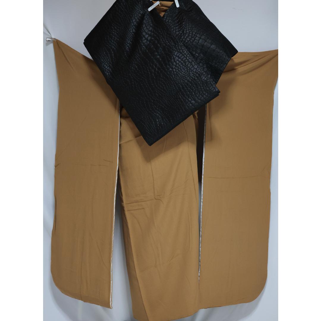 大きいサイズ色無地振袖7点セット帯新品トールサイズカラシフルセット成人式YO20