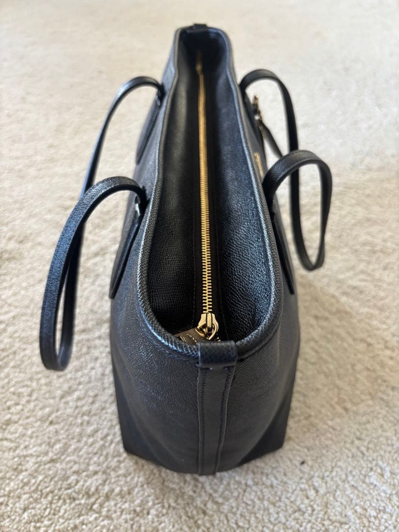 COACH コーチレザートートバッグ 4454 ブラック